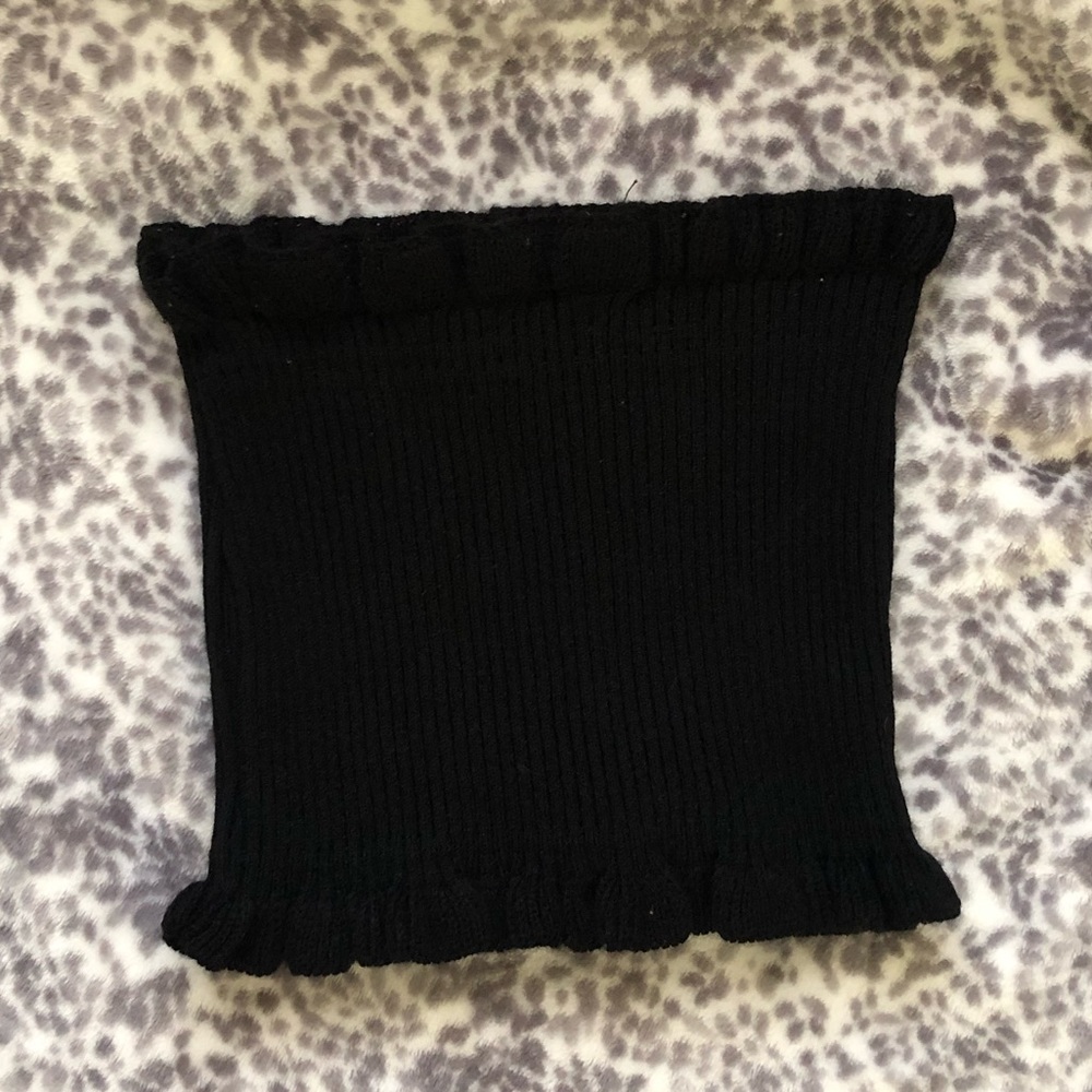 Pretty little thing ruffle stretch tube top
